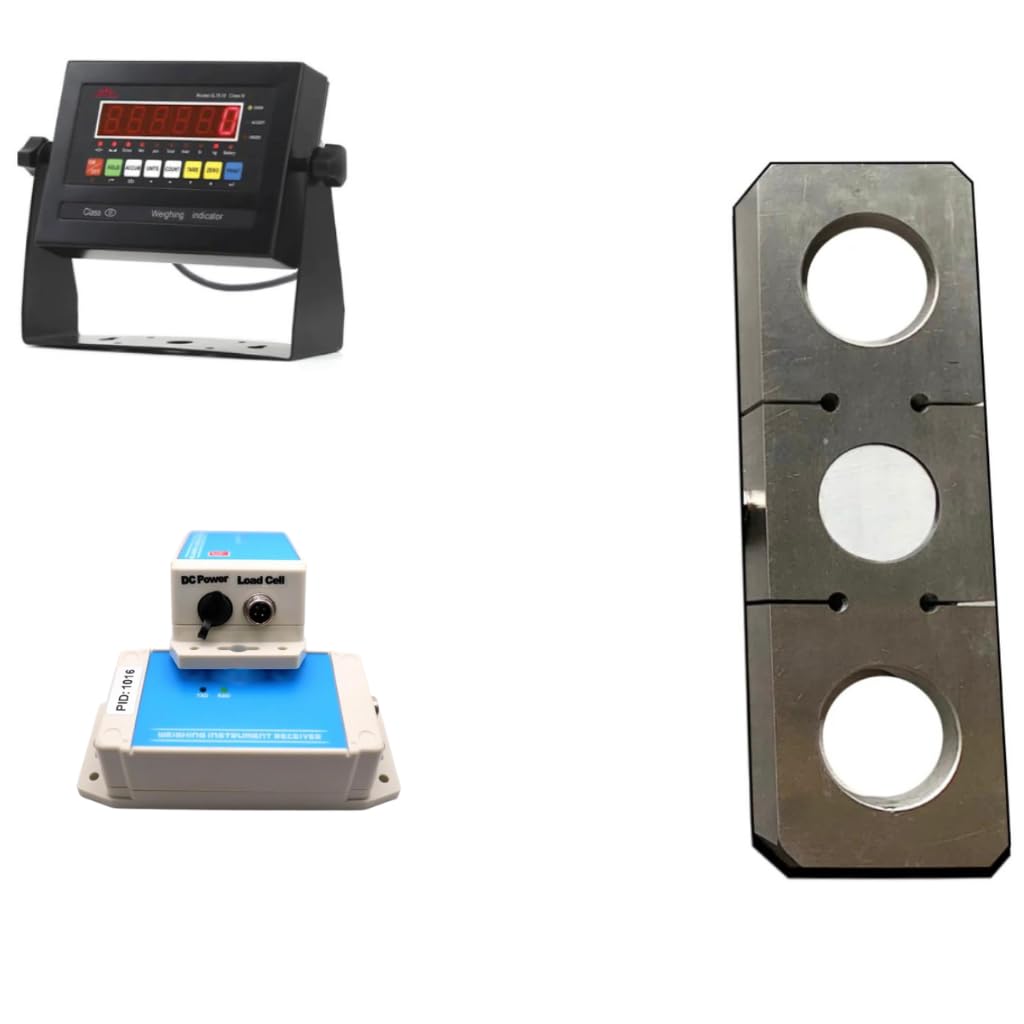 Liberty LS-927-W Wireless Tension Link Scale, Industrial Hanging Electronic Crane Scale, Heavy-Duty Weigh Load Cell | 25,000 lb x 10 lb LED