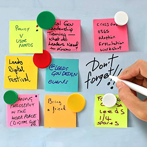 Refrigerator Magnets for Whiteboard, Fridge and Locker - Round Magnets for Classroom, Kitchen and Office - Fridge Magnets for Refrigerator 20 PCs