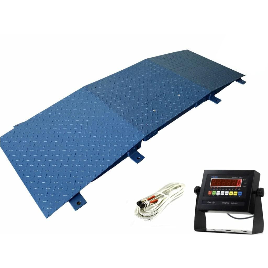 Liberty Industrial 24" x 24" (2’ x 2’) Floor Scale, Accurate Digital Pallet Scales with 2 Ramp for Warehouse or Shipping Weighing, 1000 x .2 lb