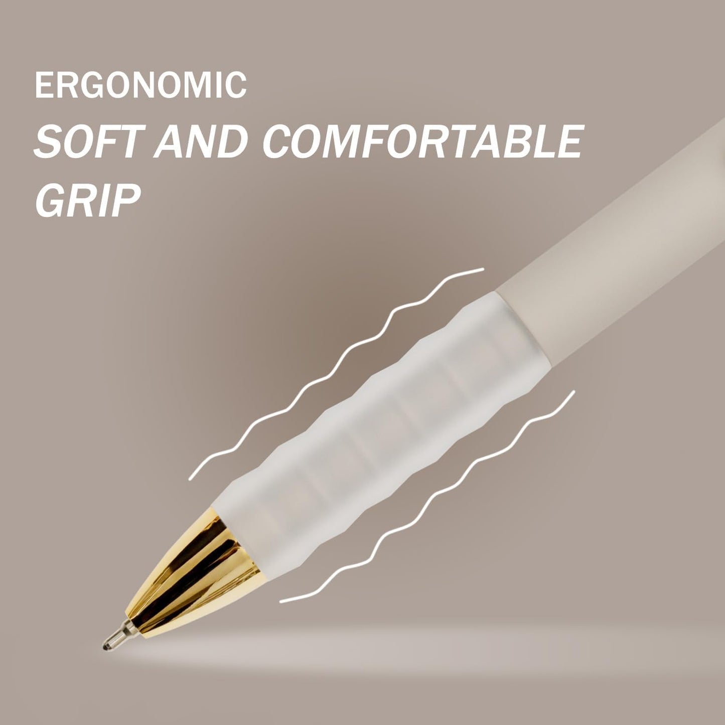 MiSiBao Black Ballpoint Pens 1.0mm Pens Retractable Ball Point Pens Smooth Writing (Metal pen clip, 12-pack)