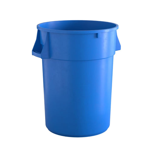 44 Gallon Blue Round Commercial Trash Can