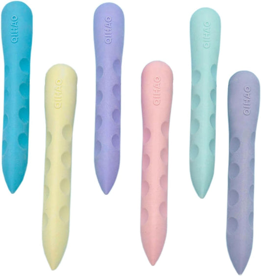 Colorful Erasers 3 Pack Pencil Erasers Grippable Erasers for Kids Bulk for Students School Supplies Office Prize Gifts(Colorful Holes Big)