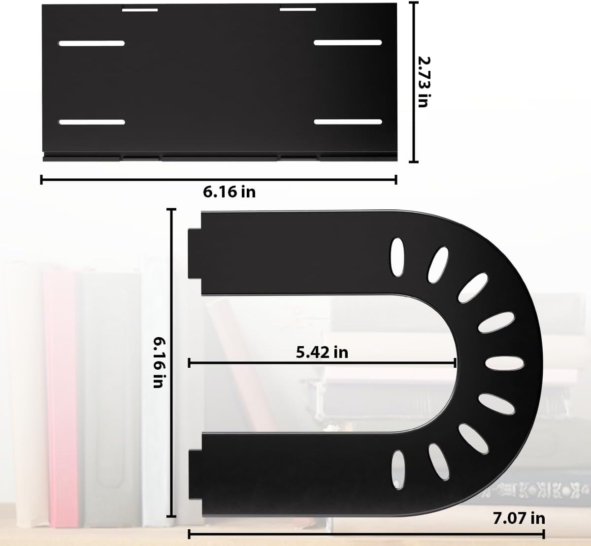 File Organizer,Desk Organizer,Binder Organizer for Desk, Mail Organizer,Adjustable Vertical Magazine File Holder for Office School & Classroom (black)