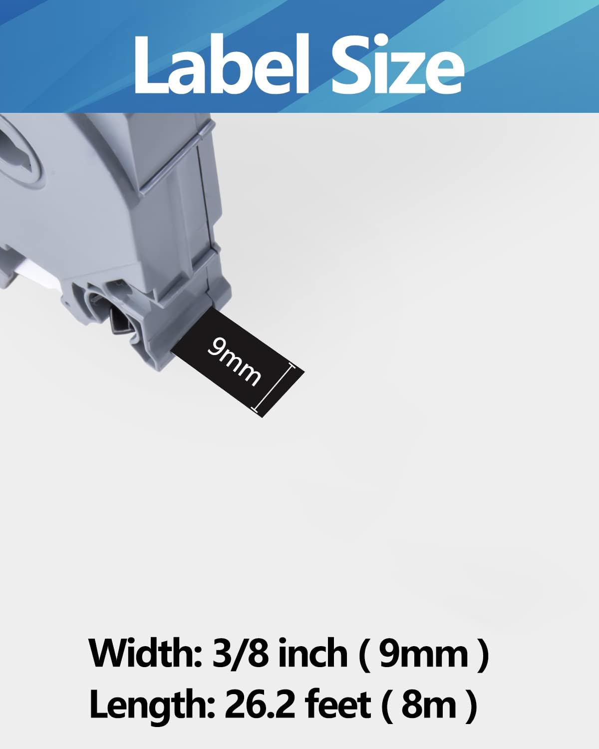 Weemay 3 Pack TZe-325 Compatible for Brother P-Touch Label Tape 9mm 0.35 White on Black TZe TZ Tape TZ-325 TZ325 TZe325 3/8 Label for PTouch PTD210 PTD220 PTH110BP PTD410 PTD600 Printer