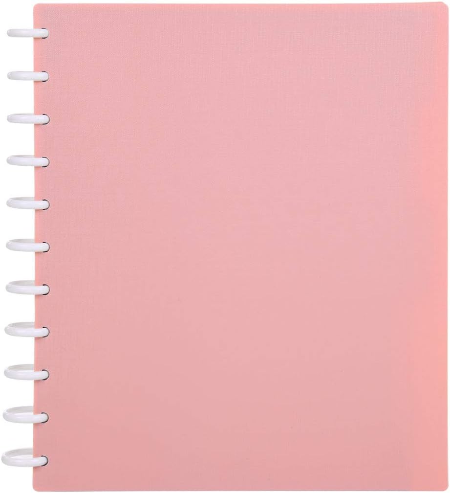 Talia Discbound Notebooks, Planner, Customizable, (Salmon, Letter (8.5in x 11in))