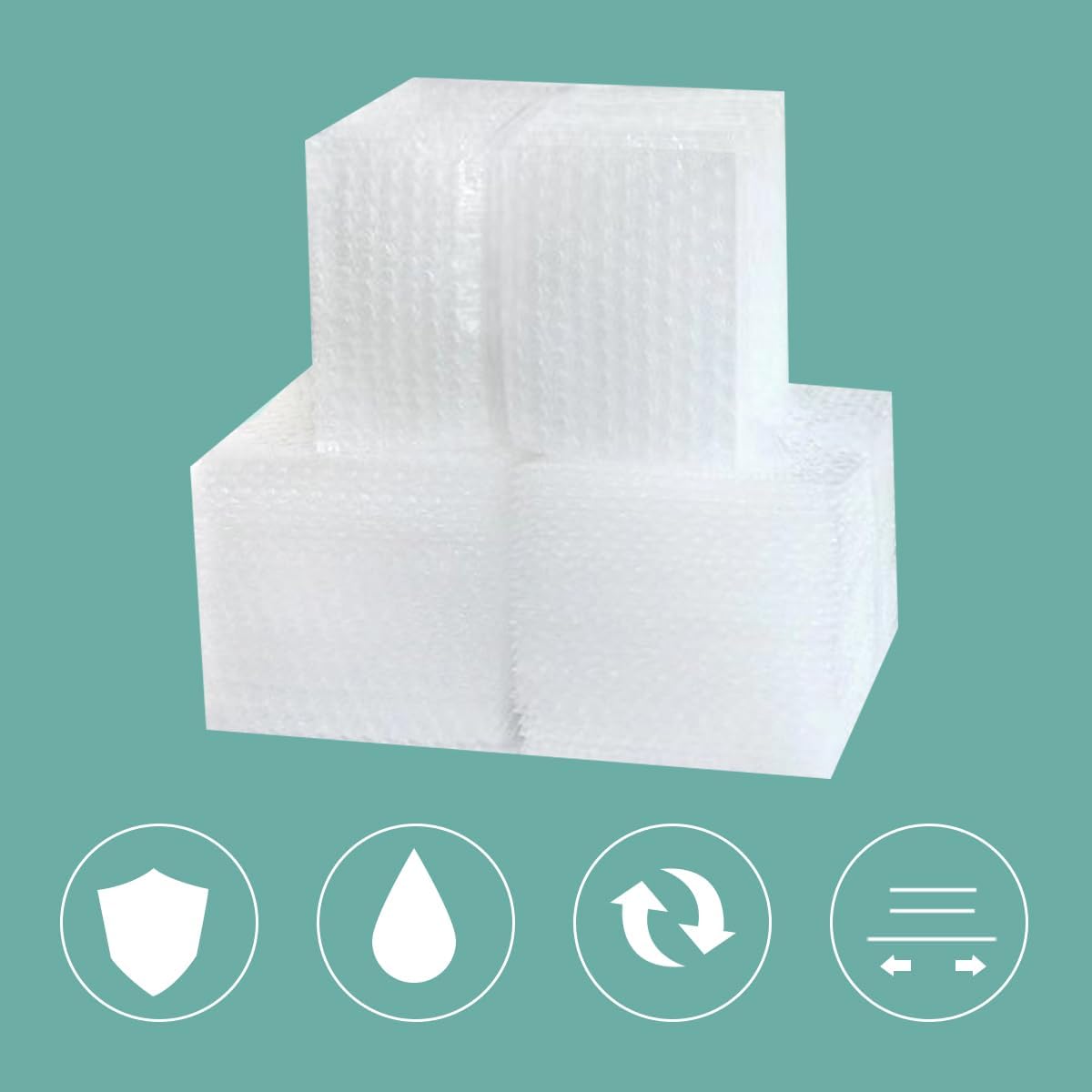 XYH 100 Pcs Bubble Pouches, 6''x8'' Bubble Bag for Packing, Which is Anti-Impact Come with Exquisite Sealing Label Storage Packing and Moving.