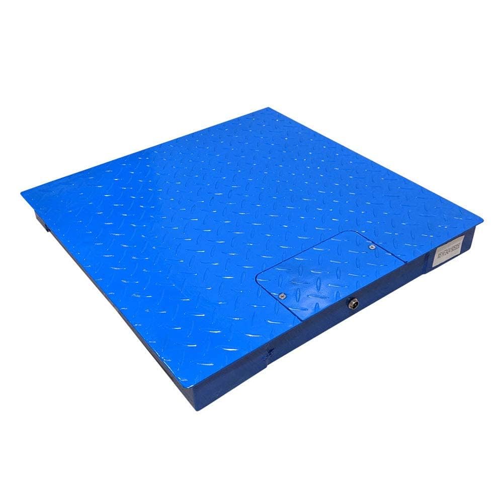 PEC Tools FS Series Professional Grade Steel Floor Scale - Heavy-Duty Pallet Scale and Shipping Scale for Industrial Use - Weighing Scale for Packages Up to 2500x0.2lb - 36x36