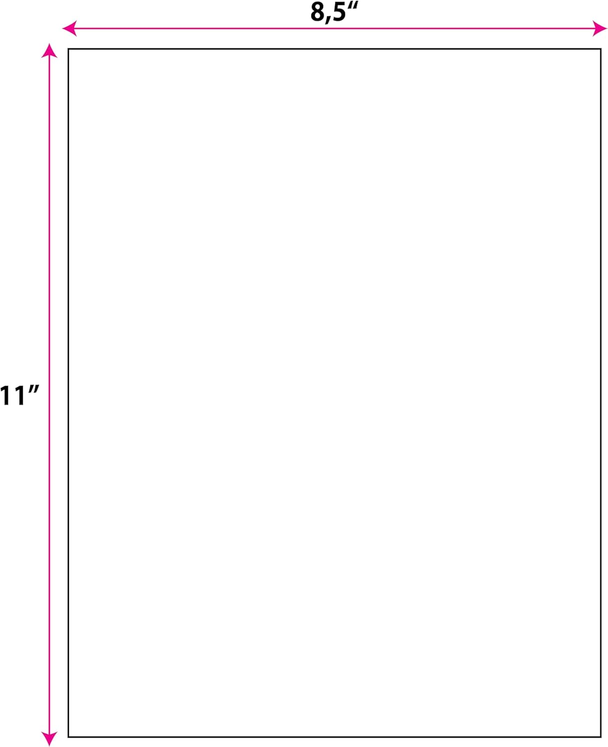 Cover up Blockout Full Sheet Labels Shipping Mailing Stickers Cover Old Barcodes & Addresses – Laser & Inkjet Printable – Bulk Pack High-Opacity (100, 8.5x11)