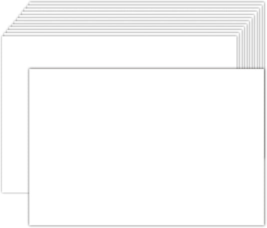 300 Pack White Blank Index Cards 4x6 Thick Paper, Goefun 80lb Heavyweight CardStock Unlined Notecards for Postcards, Photo Paper, Recipe Cards