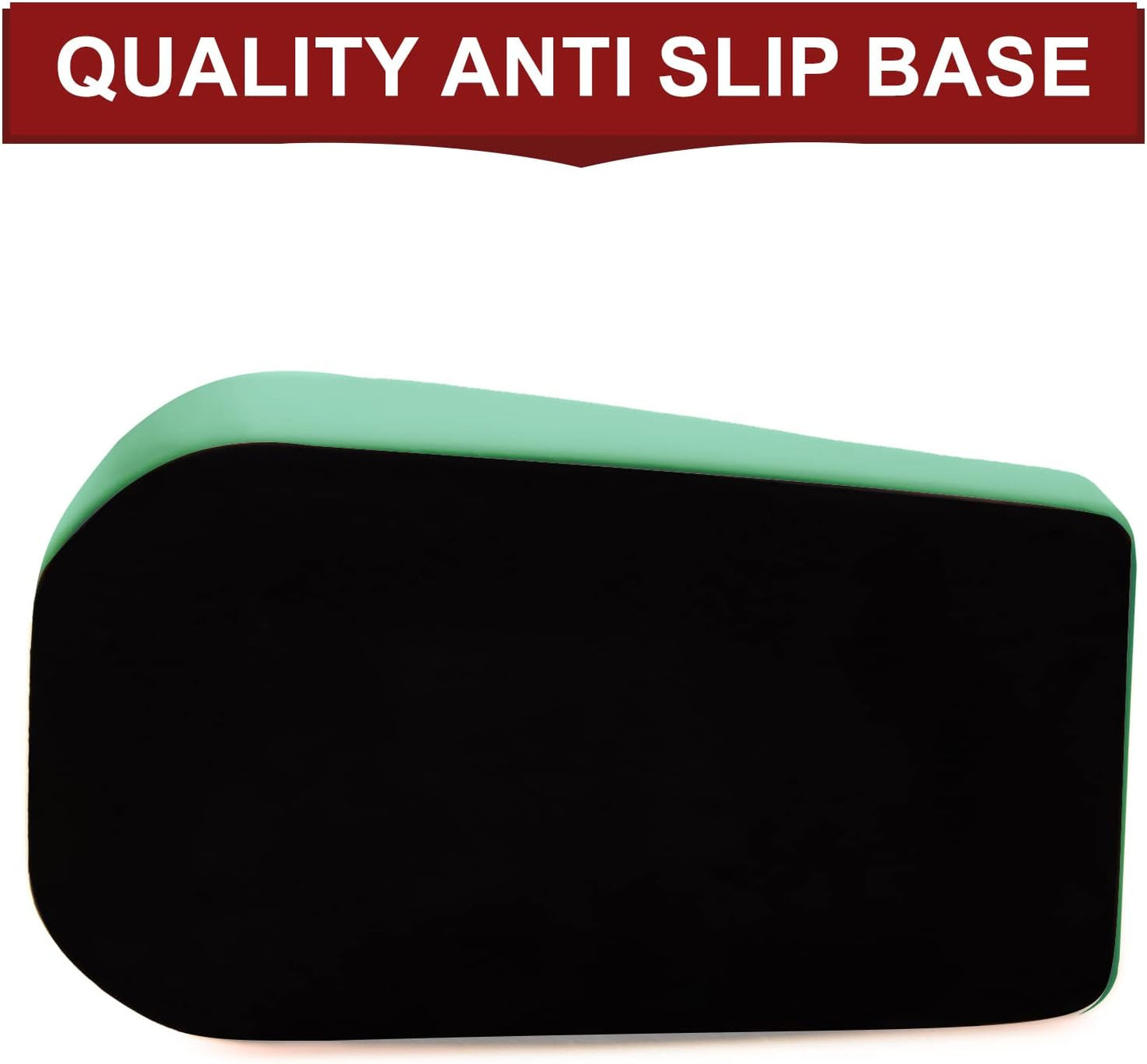 1Pcs Desktop Tape Dispenser Adhesive Roll Holder with Weighted Nonskid Base, Green (Tape not Included)