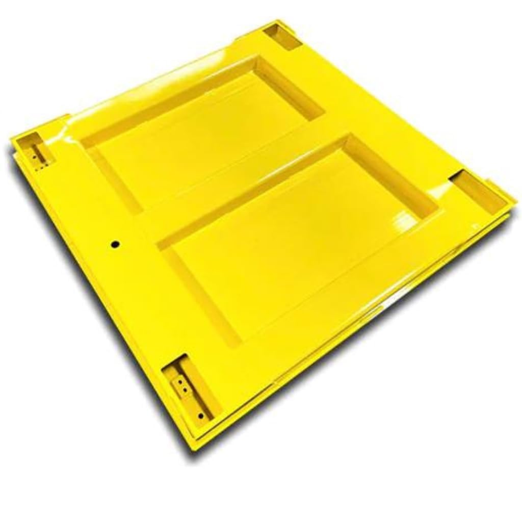 Liberty LS-700-4X6 Heavy Duty General Purpose Floor Scale | 48" x 72" | Capacity of 2.500 lbs x 0.5 lb + Yellow