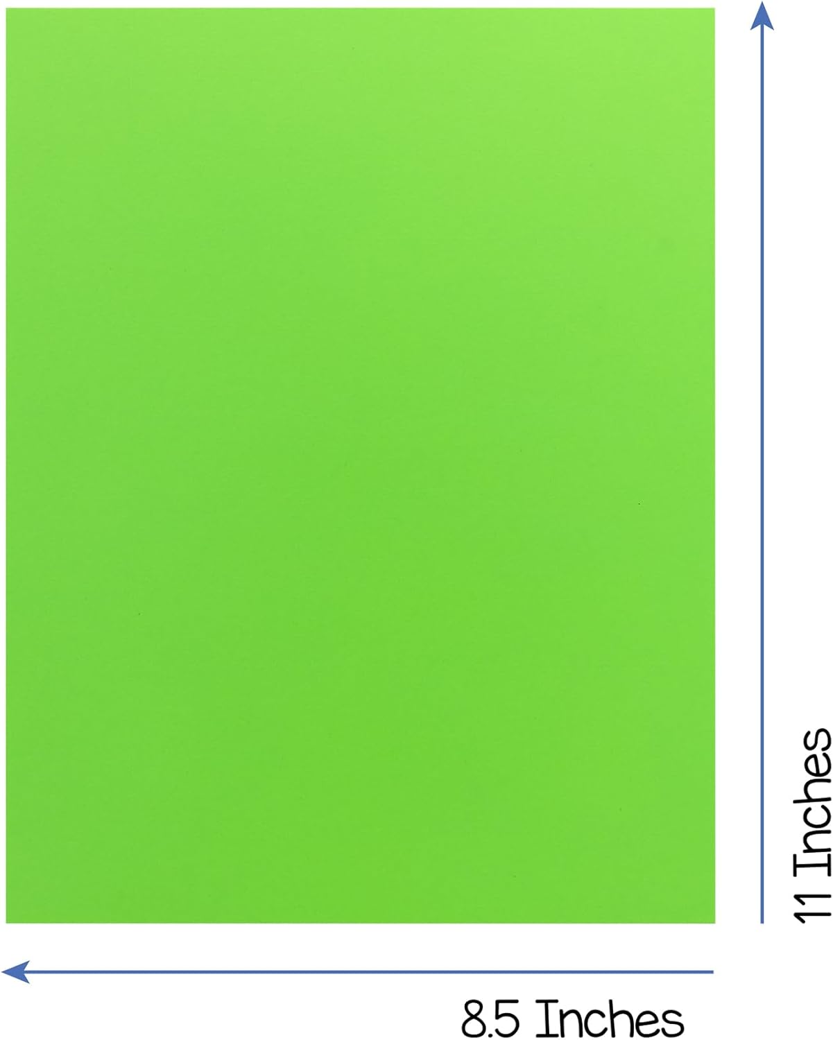 Hygloss Light Green Bright Colored Cardstock - 8.5x11-Inch, 90 Sheets, 65 lb/ 176 gsm, Fade-Resistant, Acid-Free Color Card Stock Paper