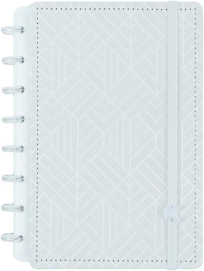 Discbound Premium - Plan, Organize, Customize, and Create with Ease. For Work Meetings, School, Journal, or Daily Use (ICE GREY, SMALL 5.51 x 7.87 in, 80 Pages)