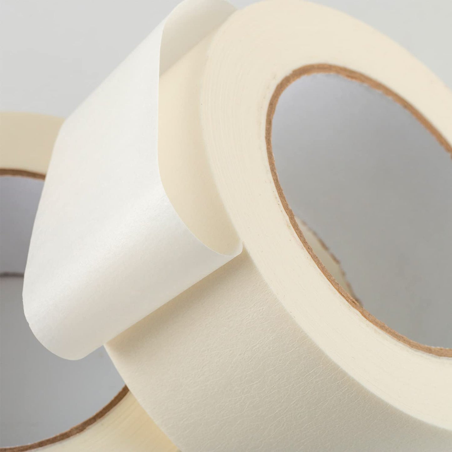 Lichamp Masking Tape 2 inch Wide, 2 Pack General Purpose Masking Tape Beige, White Tapes for Painting, Arts, Crafts, 2 inch x 55 Yards x 2 Rolls (110 Total Yards)