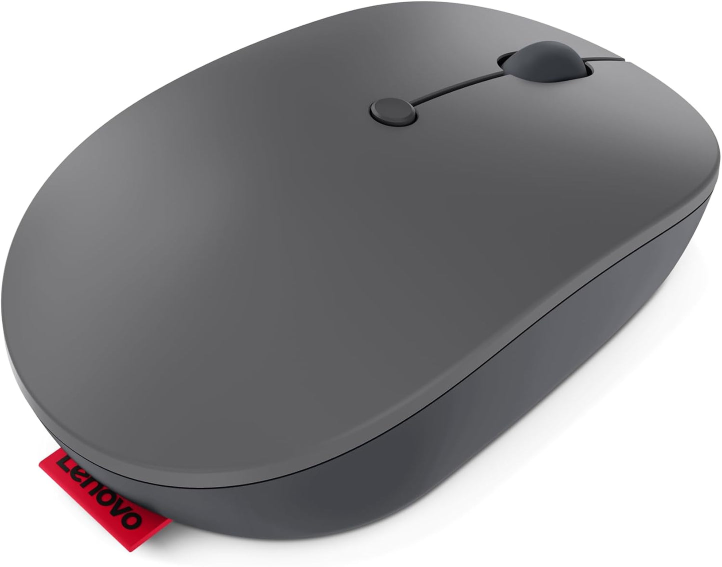 Lenovo Go USB-C Essential Wireless Mouse, 2.4 GHz Nano USB-C Receiver, Adjustable DPI, Rechargeable Battery, Ambidextrous, GY51C21210, Grey