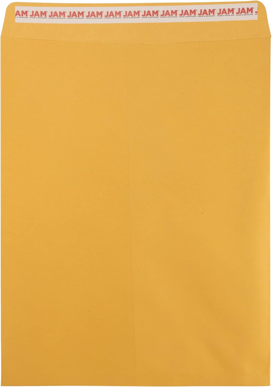 JAM PAPER 12 x 15 1/2 Open End Catalog Recycled Envelopes with Peel and Seal Closure - Brown Kraft - 50/Pack