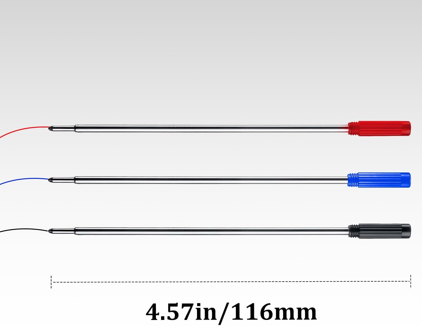 Blue Ink Refills (20pcs), Replaceable Pens Refills, 1mm Medium Tip - Blue