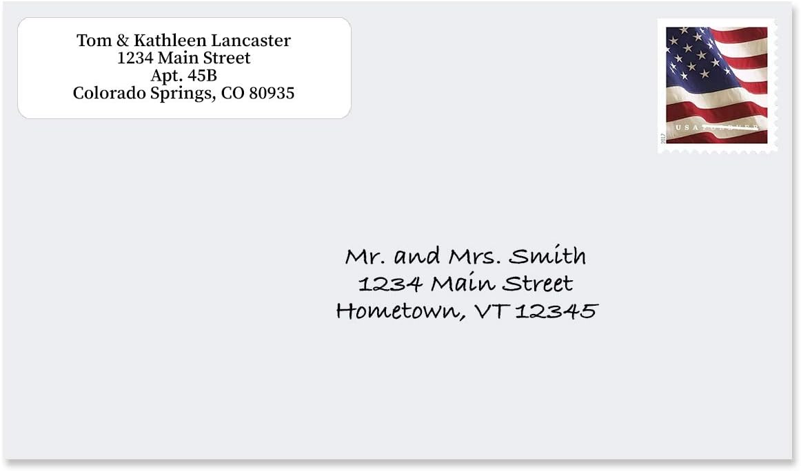 Colorful Images Solid Gloss White Rolled Return Address Mailing Labels with Dispenser, Customize with Name & Shipping Address, 250 Self Adhesive, Easy Peel Sticker Label Roll, 3/4" x 2 1/2"