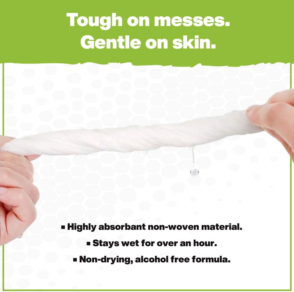 Crocodile Cloth Power Scrub - 40 (15" x 10") Heavy Duty Cleaning Wipes. Safe on Skin & Multiple Surfaces. Infused with Aloe & Vitamin E. Textured, Large, Pre-Moistened & Absorbent.