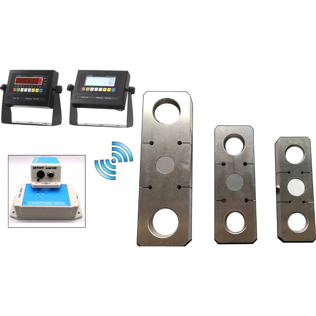 Liberty LS-927-W Wireless Tension Link Scale, Industrial Hanging Electronic Crane Scale, Heavy-Duty Weigh Load Cell | 250,000 lb x 100 lb LED