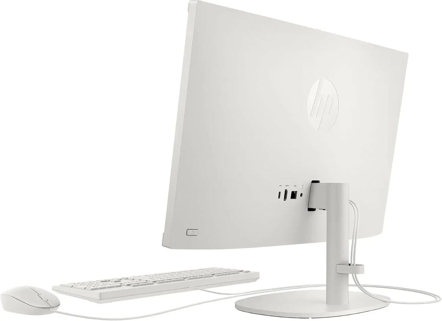 HP 21.5" FHD All-in-One Desktop Computer, 64GB RAM 2.5TB Storage (2TB SSD+512GB Docking Station Set), Dual-Core Intel Celeron, Windows 11 Pro with Microsoft Office Home & Business Included, Snow White