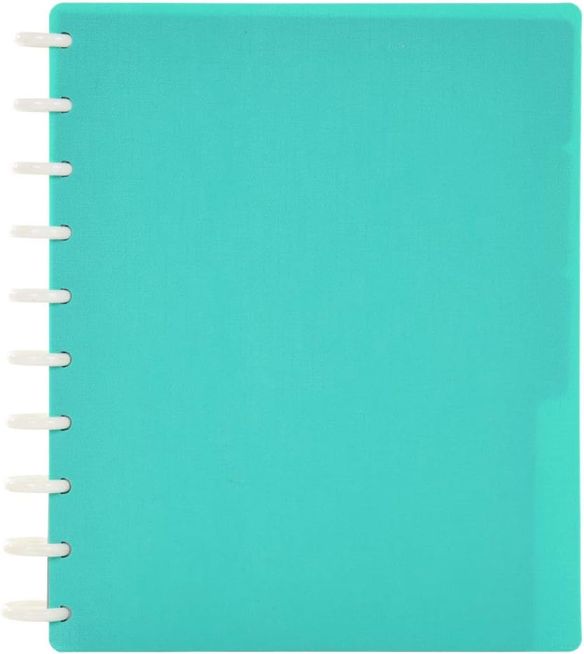 Talia Discbound Notebooks, Planner, Customizable, (Celestial Turquoise, Midsize (7.5in x 9.75in))
