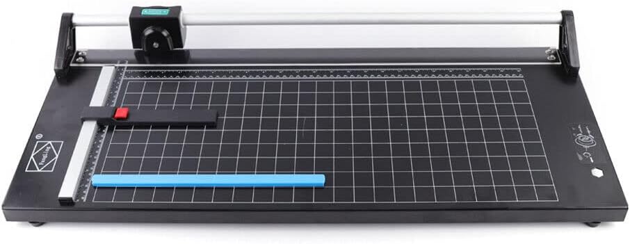 24Inch Rotary Trimmer Paper Cutter,Manual Precision Paper Cutters Trimmers Photo Paper Cutter with Automatic Paper Weighting,Self-Sharpening for Craft Paper, Card Stock and Office Paper