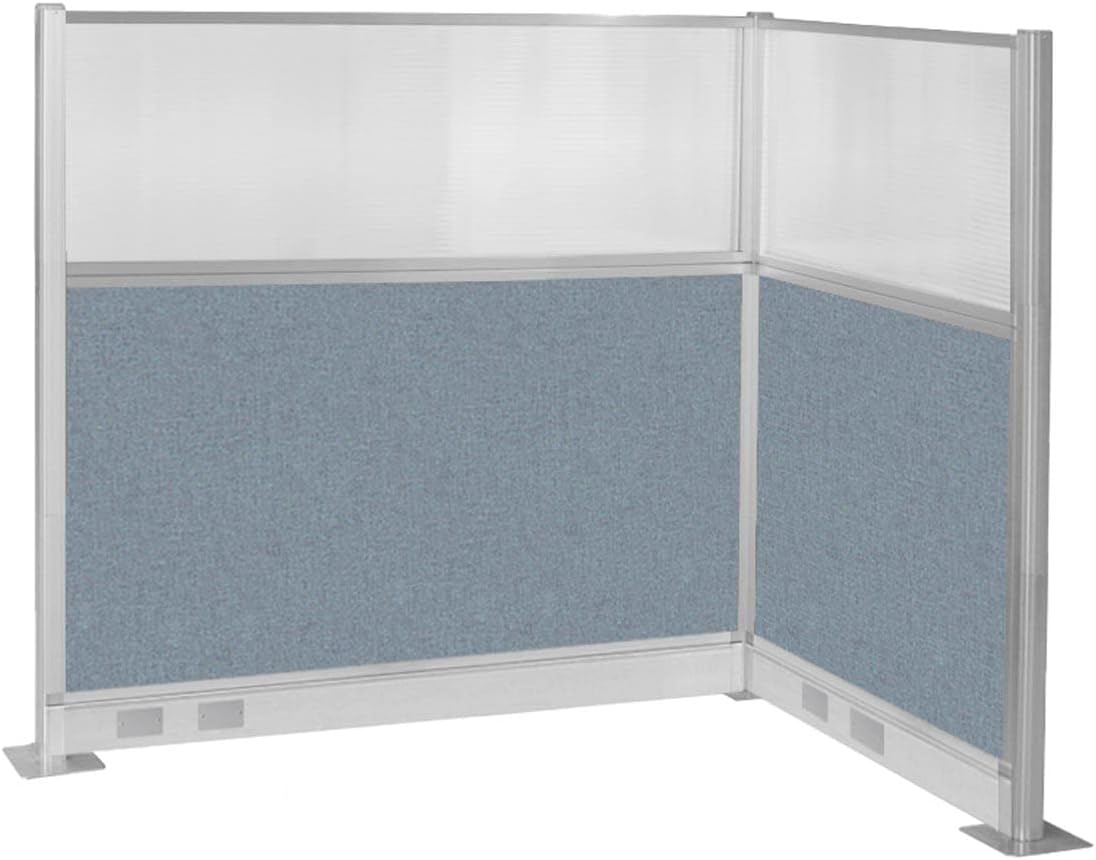 Versare Pre-Configured Hush Panel Electric Cubicle | Workstation Divider Walls | Cubicle Privacy Panels | Office Partition Walls