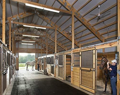 American Heavy Duty Stall Mats - Durable Rubber Flooring - Solid Black 6 Border Tiles 3/8" Thick Expansion Set