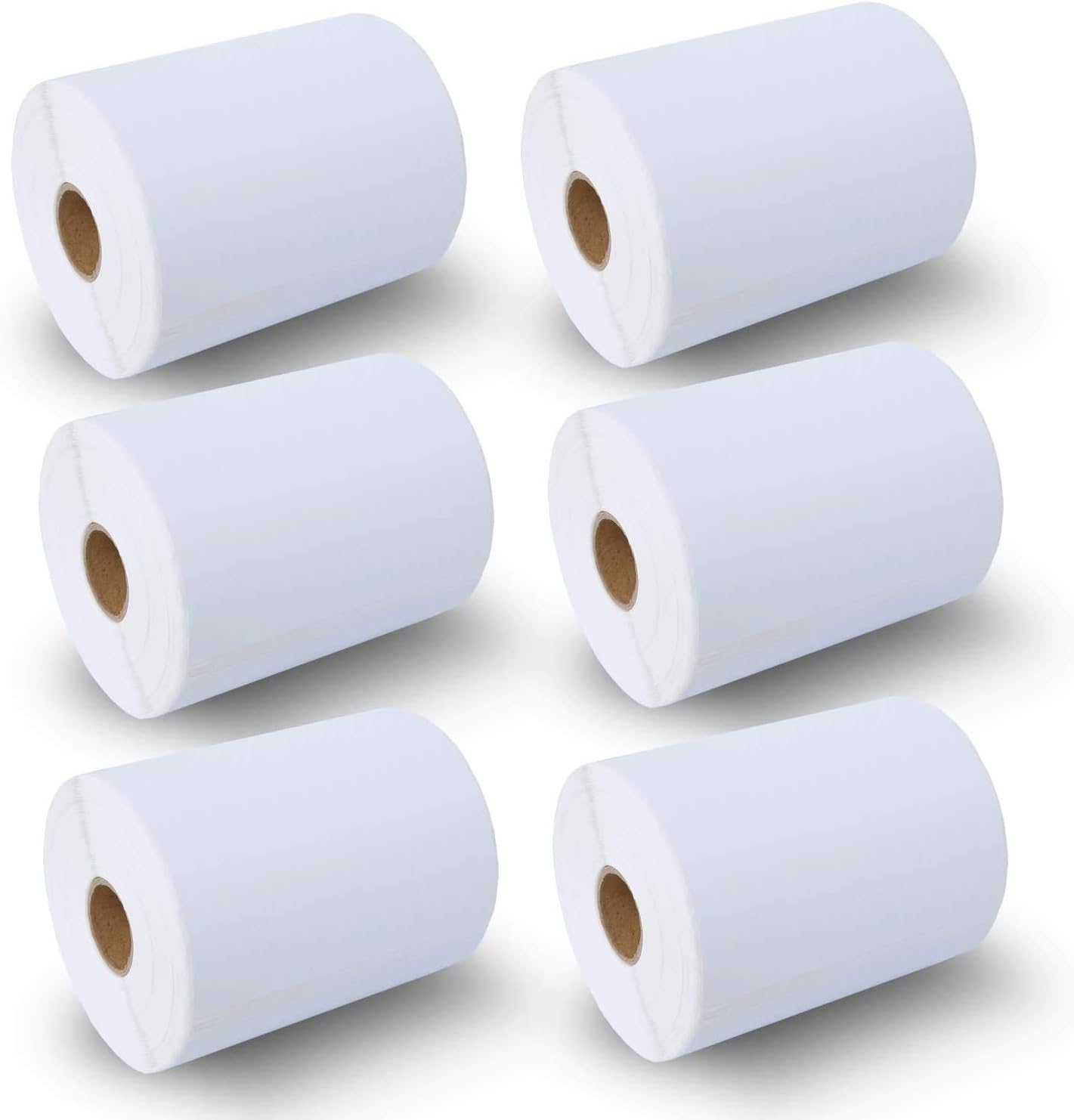 BETCKEY - 4" x 6" (102 mm x 152 mm) Shipping Labels Compatible with Zebra & Rollo Label Printer(not for dymo 4XL), Premium Adhesive & Perforated [6 Rolls, 1500 Labels]