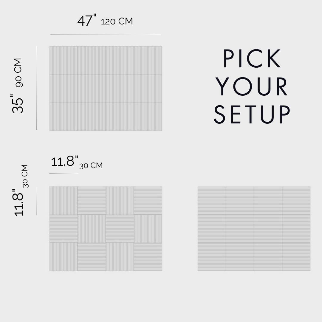 Large Cork Boards for Walls Black Felt Alternative - Slat Wall Paneling, Bulletin Board Tiles for Home Decor, Push Pin Corkboard Organizer for Office or Classroom-12-Pack Panel Kit (Coral)