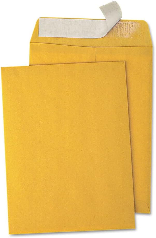 Catalog Envelopes (Open End), Brown Kraft, 28 Pound. 500 Per Pack. (Peel And Seal, 7.5"x10.5")
