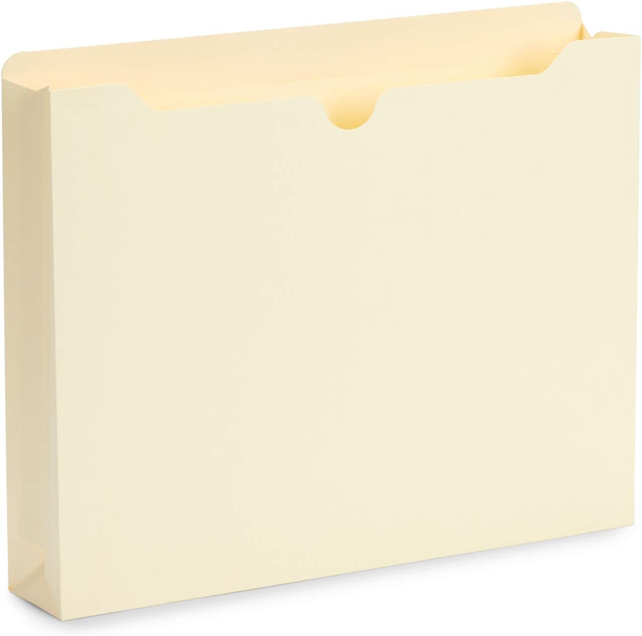 Blue Summit Supplies 2 Inch File Jackets, Expandable Folders, Heavy Duty 2 Inch Expansion Pocket File Folders Letter Size, Assorted Colors, Reinforced Straight Cut Tab,25 Pack