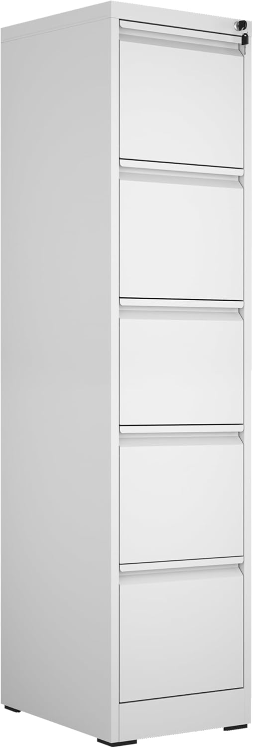 Metal File Cabinet with Drawer Heavy Duty Locking File Cabinets Home Office Steel Filing Cabinet Vertical File Cabinets for Legal/Letter Size File,Assembly Required