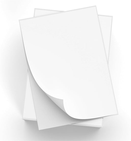 5000 Full Sheets Sticker Paper for Laser & Ink Jet Printers, 8.5" x 11" Full Sheet Address Shipping Label, 5000 Sheets 5000 Labels