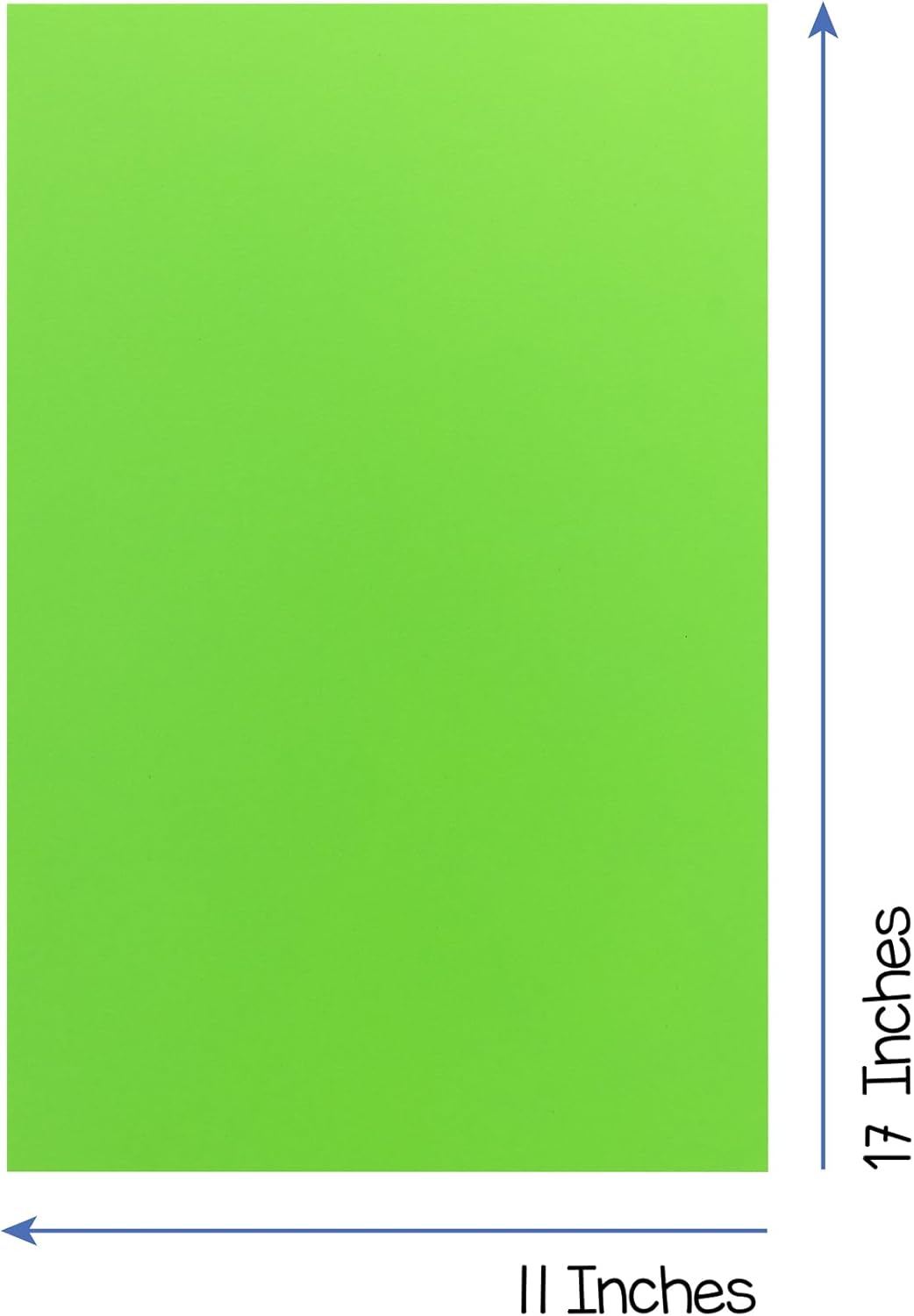 Hygloss Light Green Bright Colored Cardstock - 11x17-Inch, 50 Sheets, 65 lb/ 176 gsm, Fade-Resistant, Acid-Free Color Card Stock Paper