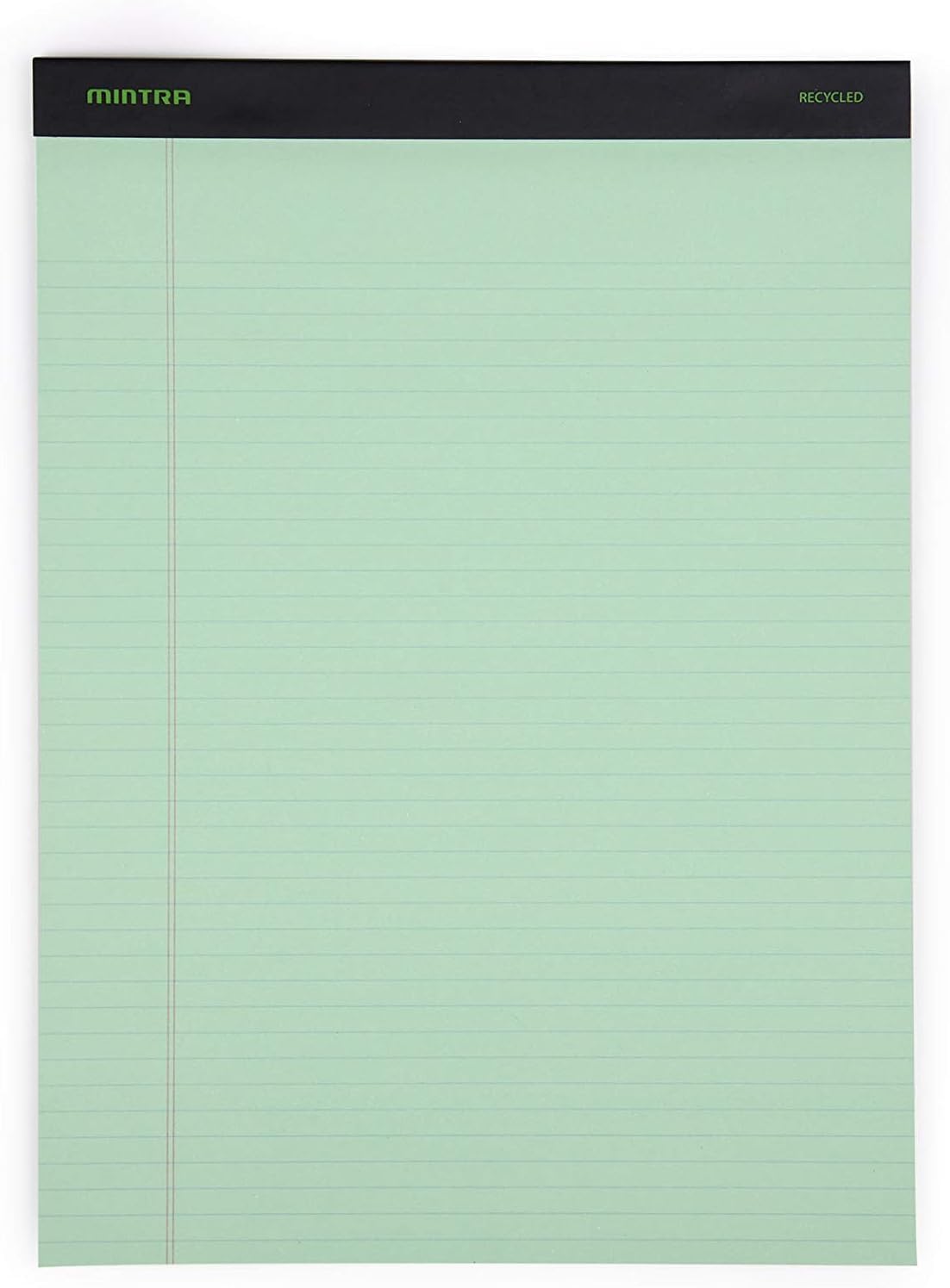 Mintra Office Legal Pads, ((Basic 6pk - (Pastel Version #3), 8.5in x 11in, Narrow Ruled)) - Includes 2 Blue Writing Pads, 2 Pink Writing Pads and 2 Green Writing Pads