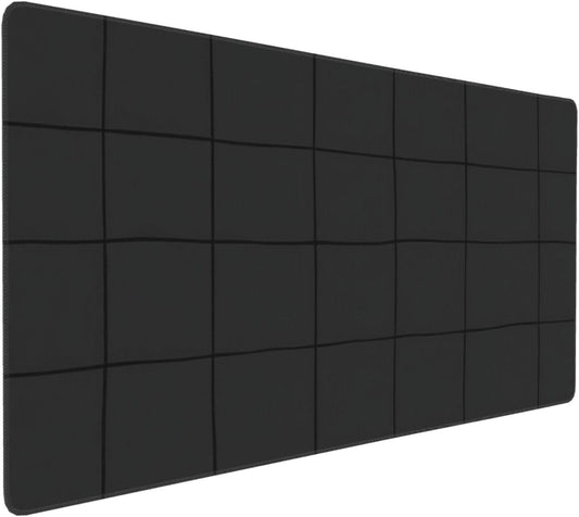 35.4 x 15.7 in, Waterproof XXL Large Mouse Pad for Desk, Extended Keyboard Mouse Mat for Computer Office, Big Laptop Mouse pad, Gaming Pc-Grid Grey Background