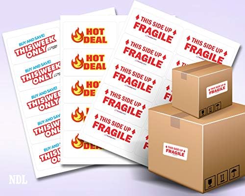 NextDayLabels – 4” x 2” Rectangular Sticker Labels for Printer - White Laser/Inkjet Printer Labels Return Address Labels Shipping Label Stickers (25 Sheets, 10 Per Sheet, 250 Labels)