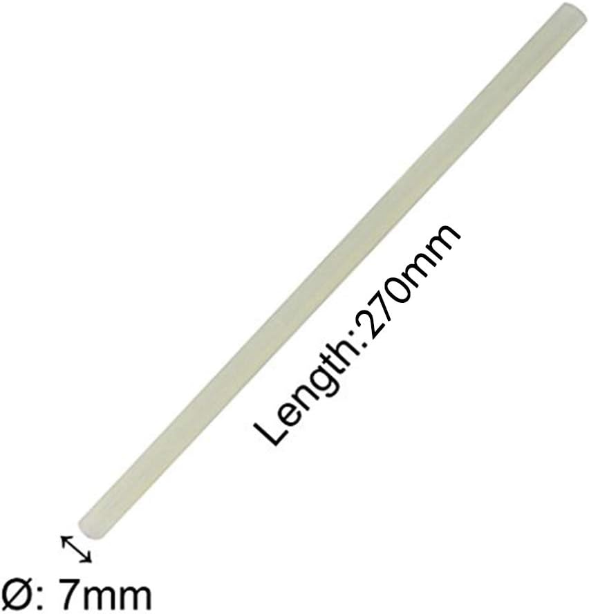 TRENDBOX Pack of 10 Clear 7mmx270mm - Hot Melt Glue Sticks Strips Melting Adhesive for Handmade Craft DIY Home Office Project Craftwork Fix & Repairs