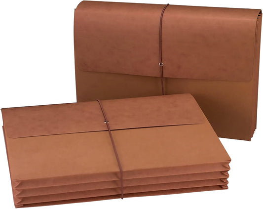 Smead Redrope Expanding File Wallet, Flap and Cord Closure, 3-1/2" Expansion, Legal Size, 10 per Box (71007) (Pack of 1)