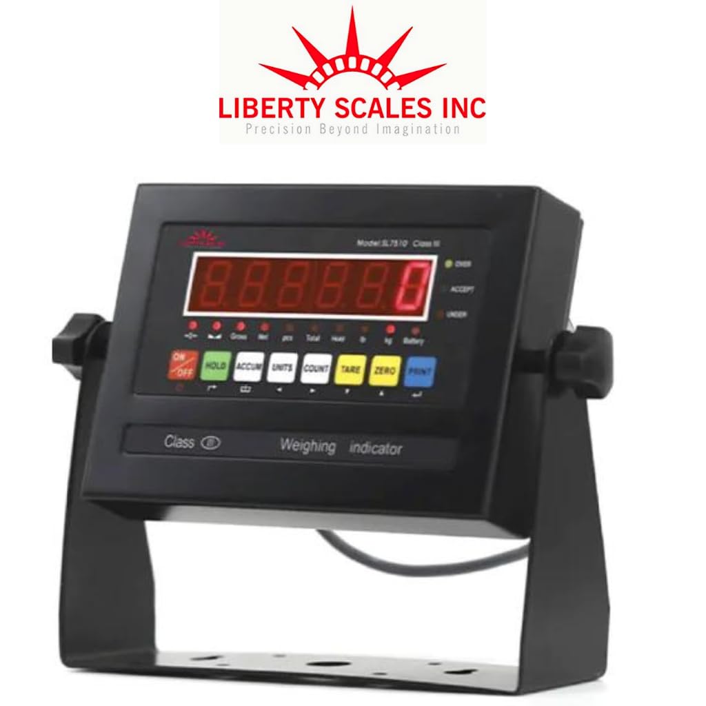 Liberty LS-800-4X5 NTEP Certified (Legal for Trade) Industrial Floor Scale | 48" x 60" | Capacity of 20,000 lbs x 5 lb + Yellow