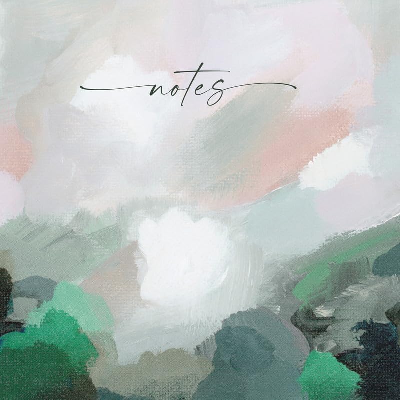 Minted Light Seeker Notebook, Writing Journal for Notes & Journaling, Durable Acrylic Free Cover, Painted, Abstract, Modern Art Design, Spiral Bound Journal Notebook with 80 Lined Pages, 5.5" x 8.5"