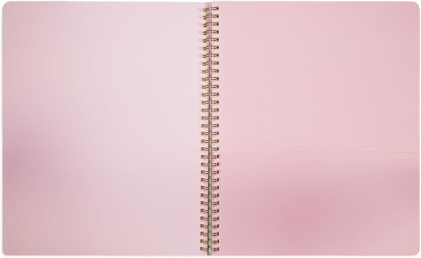 ban.do Metallic Rough Draft Large Spiral Notebook, 11" x 9" with Pockets and 160 College Ruled Pages, Pearlescent