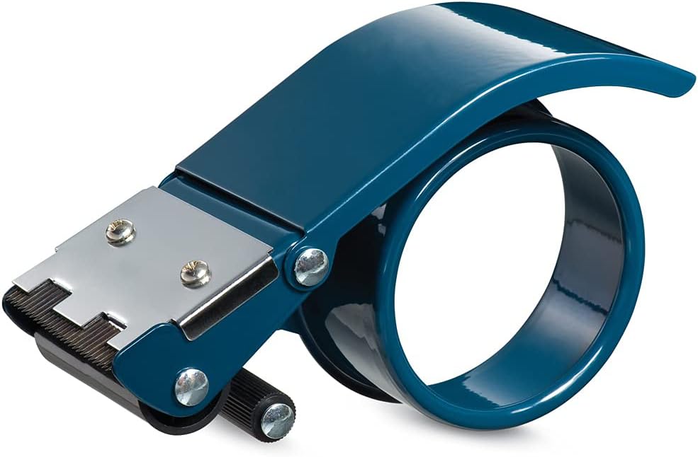 WOD Excell ET-266 Heavy Duty Metal Frame Filament Strapping Tape Dispenser: Fits 2 inch Wide, Blue