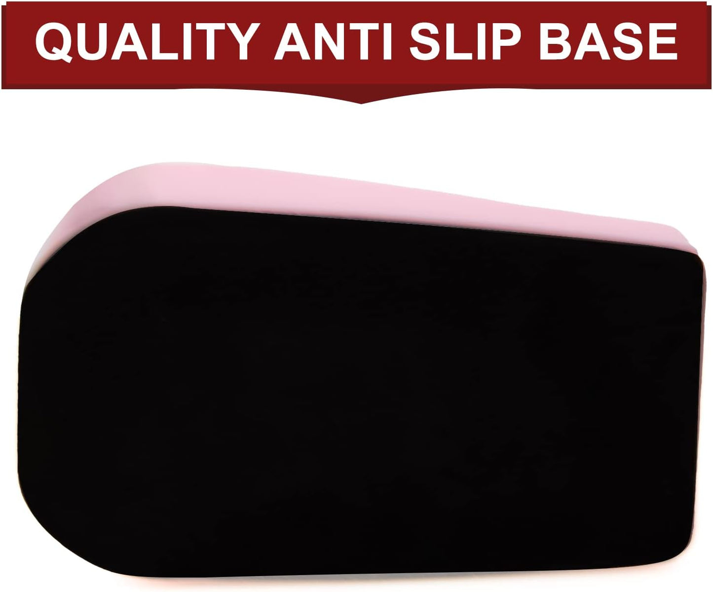 1Pcs Desktop Tape Dispenser Adhesive Roll Holder with Weighted Nonskid Base, Pink (Tape not Included)