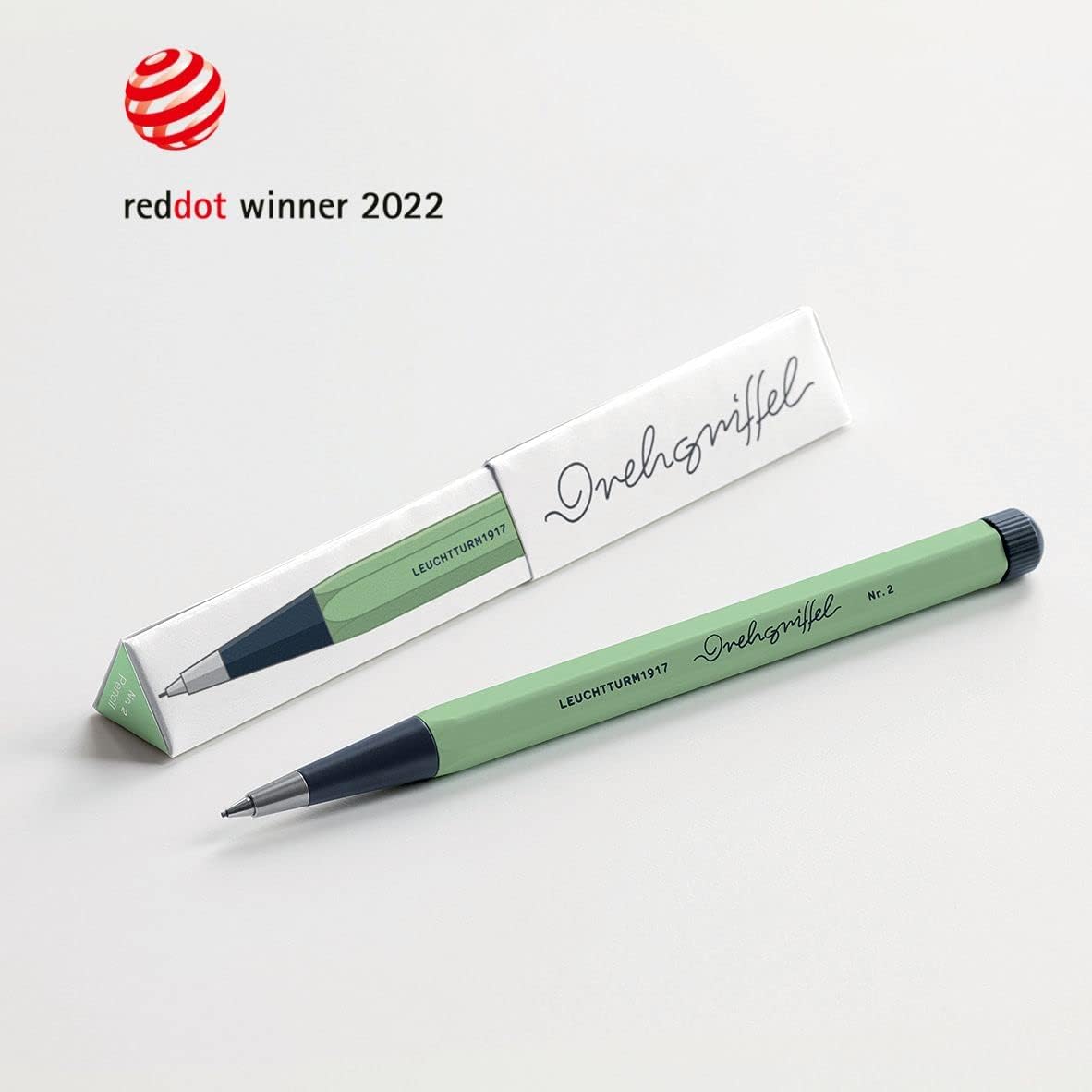 LEUCHTTURM1917 - Drehgriffel Mechanical Pencil - Refillable Writing Stylus with 0.7 mm HB Graphite Lead (Black)