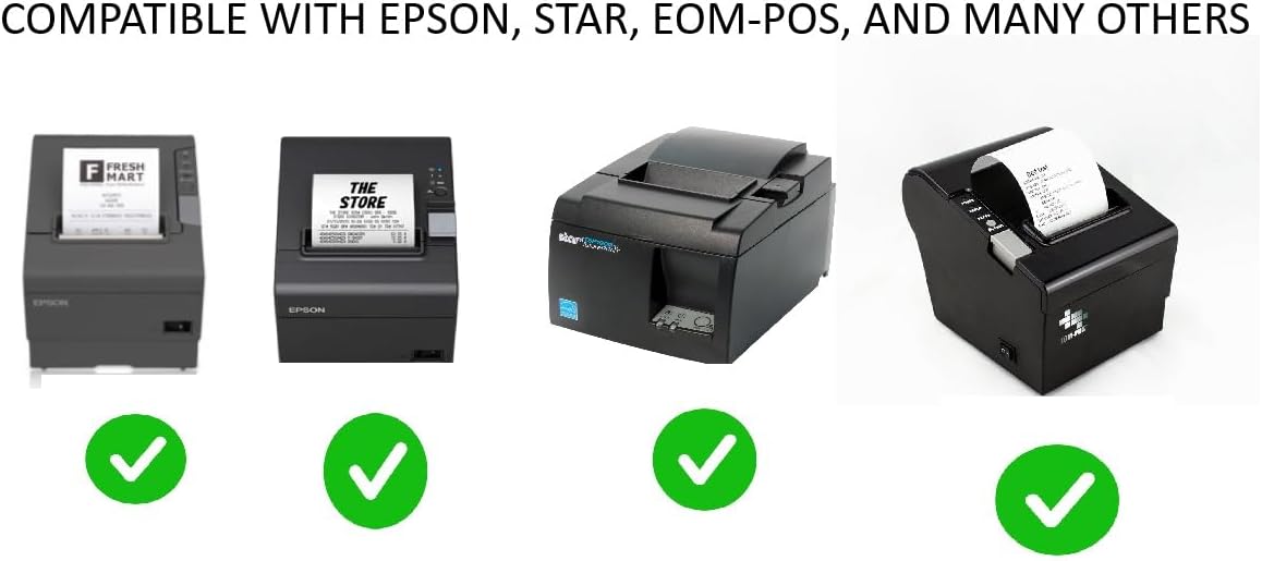 Thermal Receipt Printer Paper Rolls 3 1/8 [80mm] [3.125 x 230'] - 50 Rolls