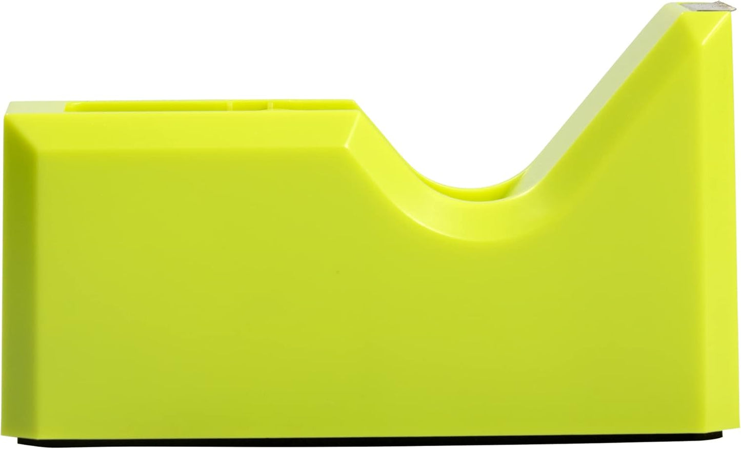 JAM PAPER Colorful Desk Tape Dispensers - Lime Green - Sold Individually