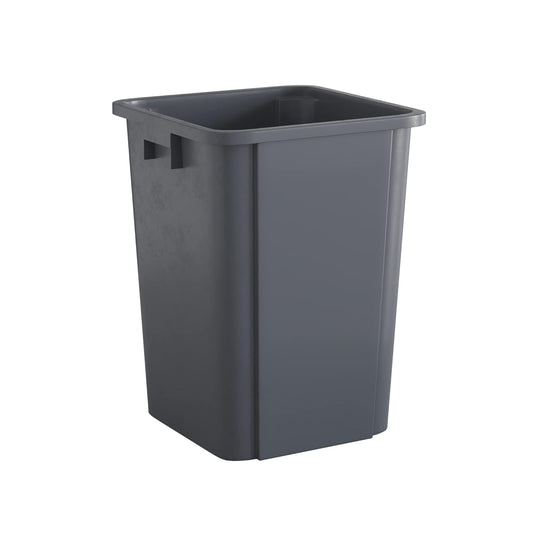 19 Gallon Grey Square Commercial Trash Can